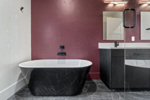 Ascent Custom Home Hallway Bathroom - Idaho Impact Homes - Boise, Idaho