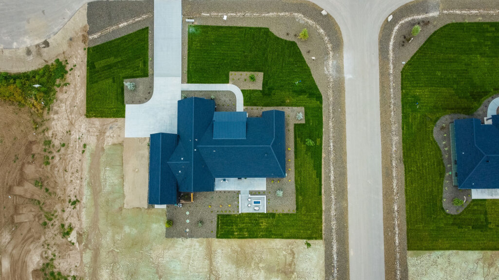 Custom home orientation on acreage in Idaho