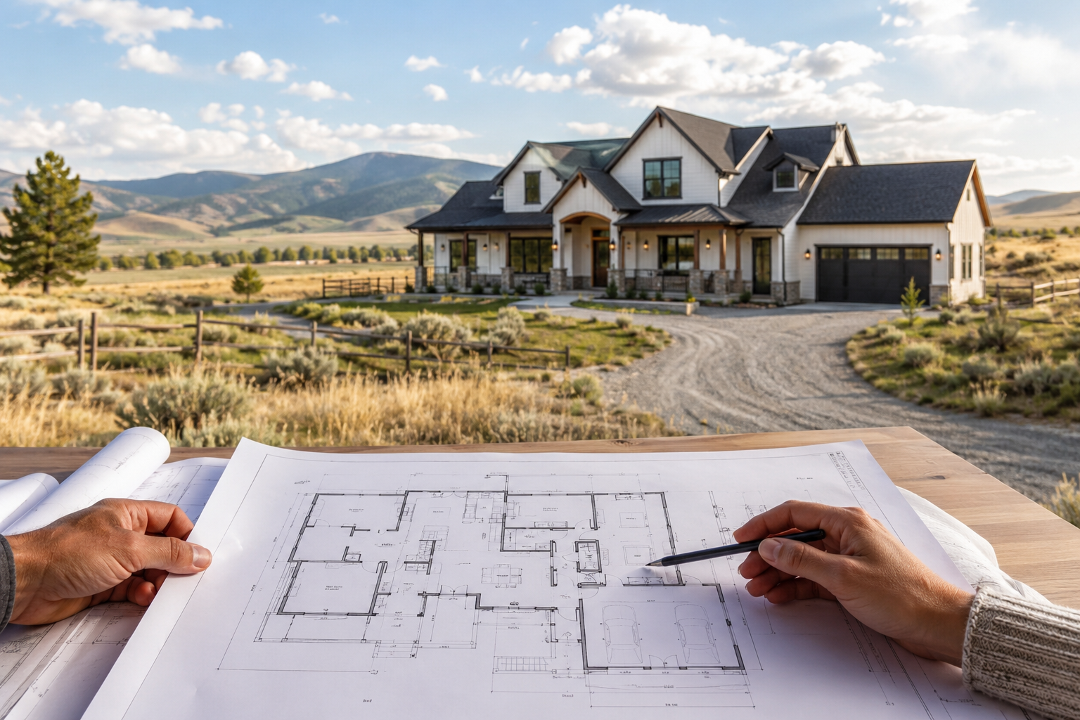 Floor plans for acreage homes in Idaho
