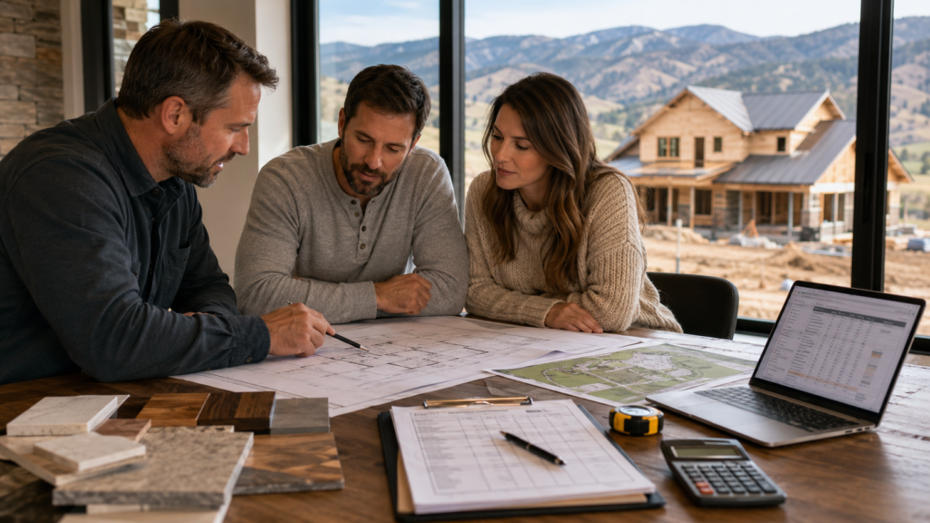 Cost to Build a Custom Home in Idaho with plans, budget, and selections